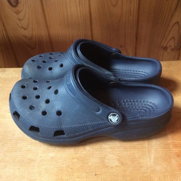 CROCS Unisex Original Navy Blue Classic Clogs Slip On Comfort Size Women 8/Men 6 - Picture 2 of 6
